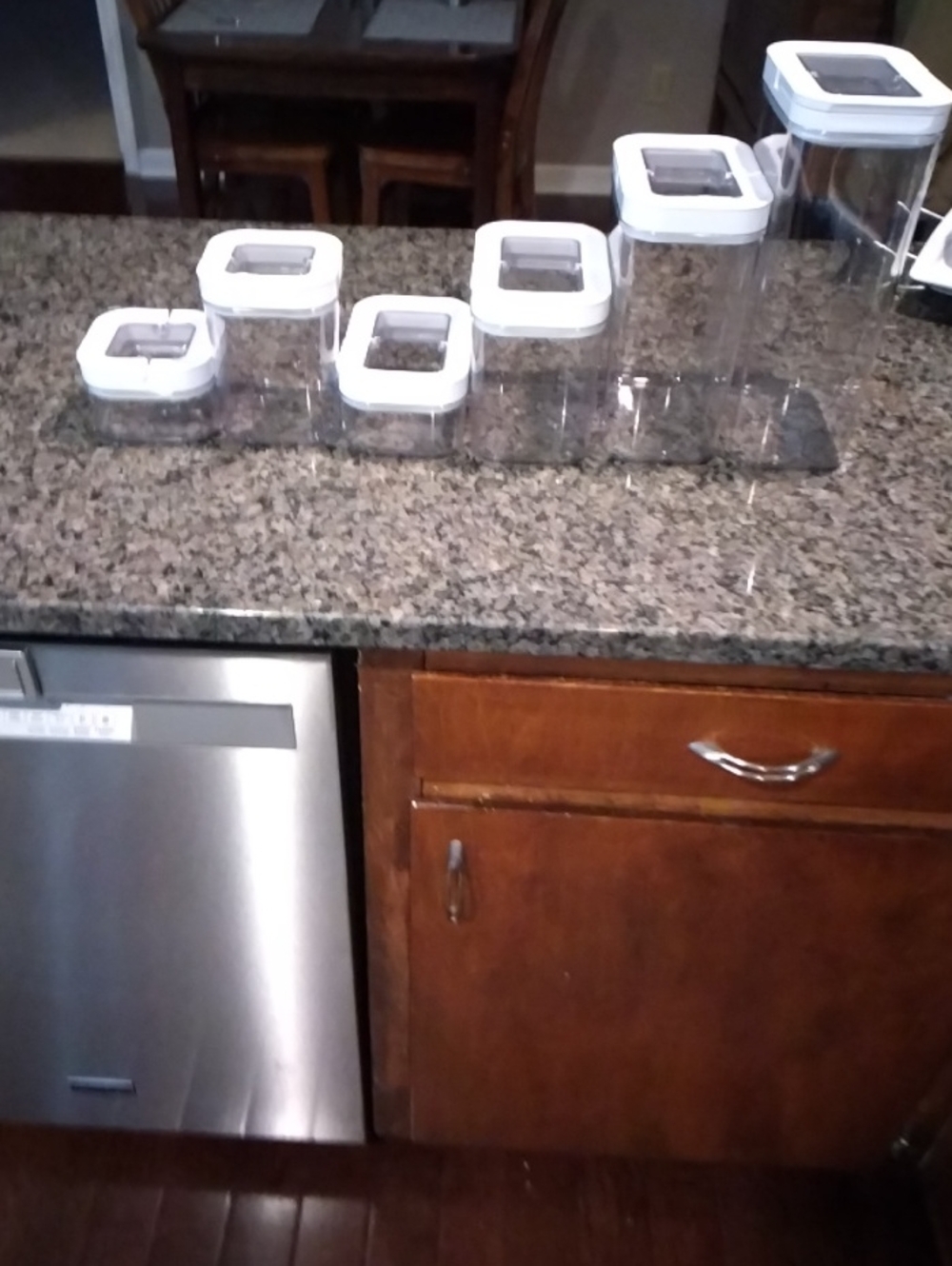 Member's Mark Airtight Clear Food Storage Canister Set with White Lids 12 Piece